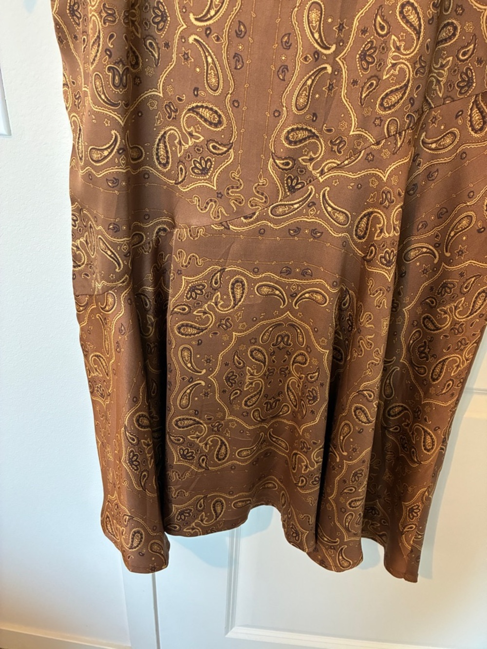 Never Fully Dressed Brown Paisley Long Sleeve Dress - Picture 13 of 16